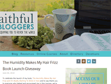 Tablet Screenshot of faithfulbloggers.com